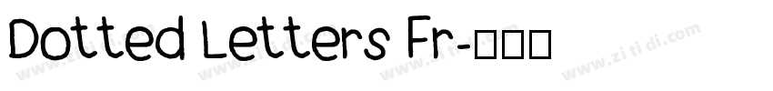 Dotted Letters Fr字体转换